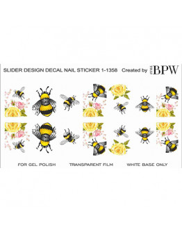 BPW.Style, Слайдер-дизайн «Пчелка с цветами» №1-1358