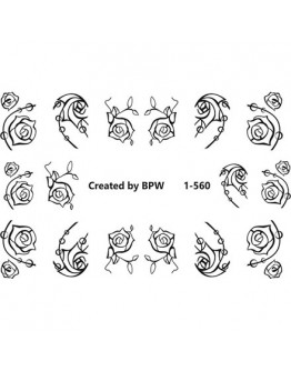 Набор, BPW.Style, Слайдер-дизайн «Sweetbloom цветы» №1-560, 3 шт.