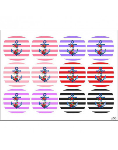 BPW.Style, Слайдер-дизайн «Якорь» №p56, для педикюра
