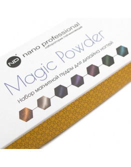 Nano Professional, Набор магнитной пудры Magic Powder, 7х1 г