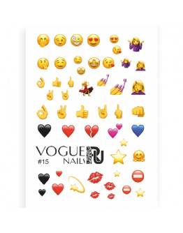 Набор, Vogue Nails, Слайдер-дизайн №15, 2 шт.