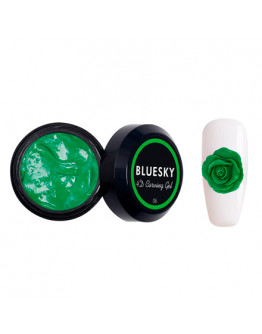 Bluesky, Пластилин Carving gel 4D №06, зеленый