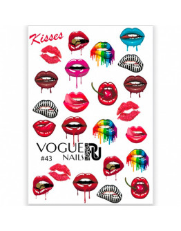 Набор, Vogue Nails, 3D-слайдер №43, 2 шт.