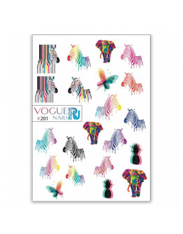 Набор, Vogue Nails, Слайдер-дизайн №201, 2 шт.
