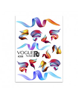 Набор, Vogue Nails, Слайдер-дизайн №208, 2 шт.