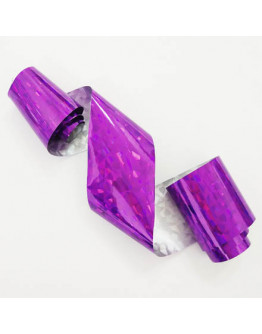 De.Lux, Фольга переводная голографическая «Битое стекло», фиолетовая