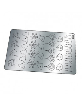 Набор, Freedecor, Металлизированные наклейки №194, серебро, 3 шт.
