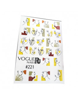 Набор, Vogue Nails, Слайдер-дизайн №221, 2 шт.
