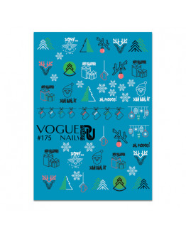 Набор, Vogue Nails, Слайдер-дизайн №175, 2 шт.