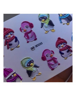 Anna Tkacheva, 3D слайдер HT №233 «Новый год. Пингвины»