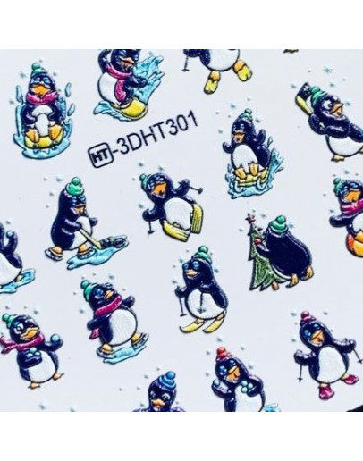 Anna Tkacheva, 3D слайдер HT №301 «Пингвины. Новый год»