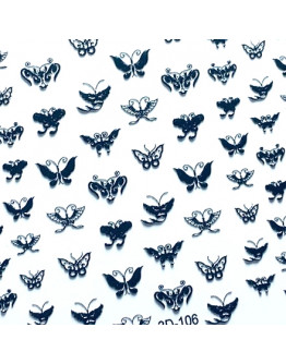 Anna Tkacheva, 3D слайдер №106 «Бабочки. Насекомые», черный