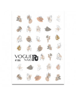 Набор, Vogue Nails, Слайдер-дизайн №186, 2 шт.