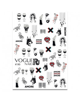 Набор, Vogue Nails, Слайдер-дизайн №190, 2 шт.