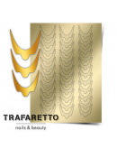 Набор, Trafaretto, Металлизированные наклейки CL-08, золото, 2 шт.