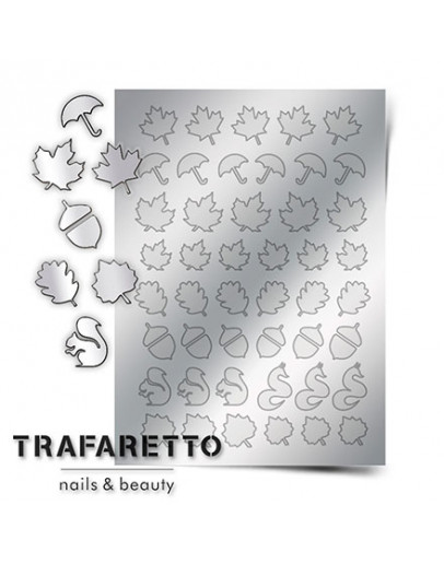 Trafaretto, Металлизированные наклейки FL-04, серебро