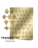Набор, Trafaretto, Металлизированные наклейки PR-02, золото, 2 шт.