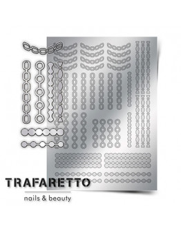 Trafaretto, Металлизированные наклейки UZ-01, серебро
