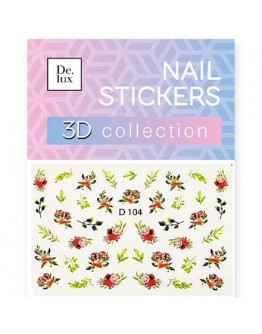 Набор, De.Lux, 3D-слайдер «Цветы» D104, 3 шт.