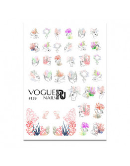 Набор, Vogue Nails, Слайдер-дизайн №139, 2 шт.