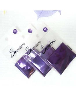 Serebro, Фольга для дизайна ногтей №13, фиолетовый, глянец