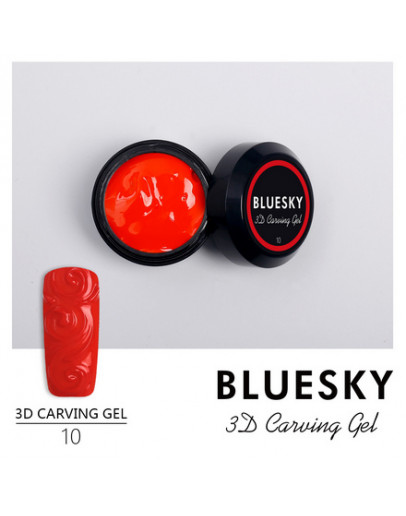 Bluesky, Гель-паста Carving 3D №10, красная