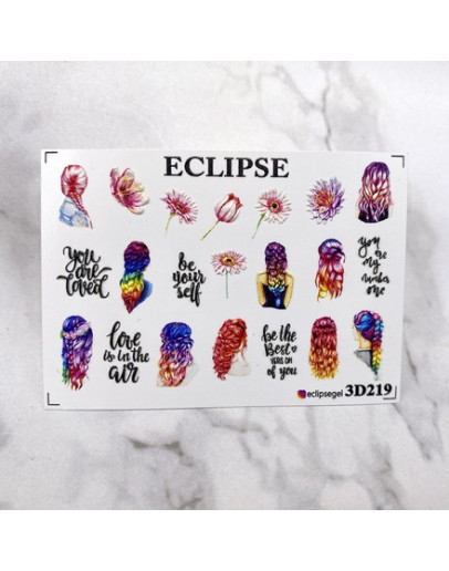 Eclipse, 3D-слайдер для ногтей №219