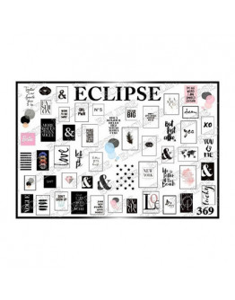 Набор, Eclipse, Слайдер-дизайн для ногтей №369, 2 шт.