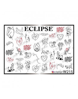 Набор, Eclipse, Слайдер-дизайн для ногтей W №215, 2 шт.