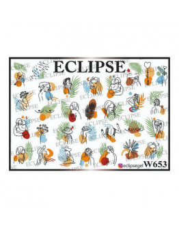 Eclipse, Слайдер-дизайн для ногтей W №653