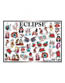 Eclipse, Слайдер-дизайн для ногтей W №749