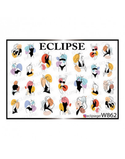 Eclipse, Слайдер-дизайн для ногтей W №862