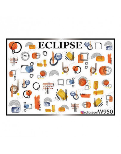 Eclipse, Слайдер-дизайн для ногтей W №950