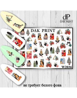 Набор, Dak Print, Слайдер-дизайн №2036, 3 шт.