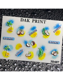 Набор, Dak Print, 3D-слайдер №487, 2 шт.