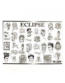 Набор, Eclipse, Слайдер-дизайн для ногтей W №209, 3 шт.