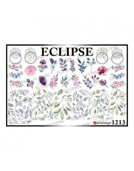 Набор, Eclipse, Слайдер-дизайн для ногтей №1213, 3 шт.