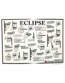 Набор, Eclipse, Слайдер-дизайн для ногтей W №832, 2 шт.