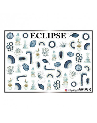 Eclipse, Слайдер-дизайн для ногтей W №993