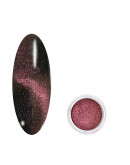 Ice Nova, Магнитная пигментная пудра «Кошачий глаз» №10, коричнево-розовая