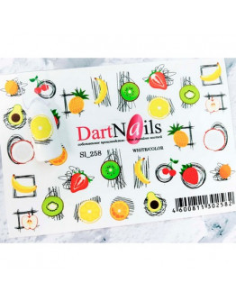 DartNails, Слайдер-дизайн Art-Fashion «Фрукты и ягоды» №258