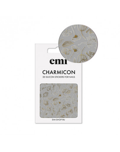 EMI, 3D-стикеры Charmicon №178, Цветы золотые