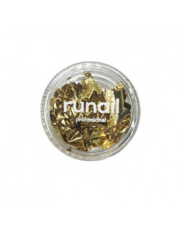 ruNail, Фольга для дизайна ногтей «Поталь», золото