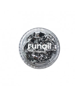 ruNail, Фольга для дизайна ногтей «Поталь», серебро