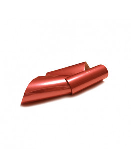 ruNail, Фольга для дизайна ногтей «Поталь», 4x100 см, красная