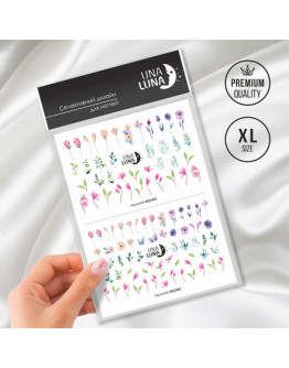 Una Luna, Слайдер-дизайн для ногтей Aquarelle №AQ1302