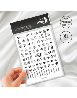 Una Luna, Слайдер-дизайн для ногтей Candy Kiss №LS2004