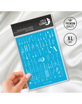Una Luna, Слайдер-дизайн для ногтей Fantastic Lines №GT004