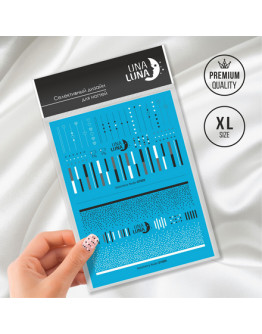 Una Luna, Слайдер-дизайн для ногтей Geometry Nude №GT009