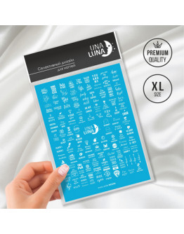 Una Luna, Слайдер-дизайн для ногтей Ironic Smile №MD206